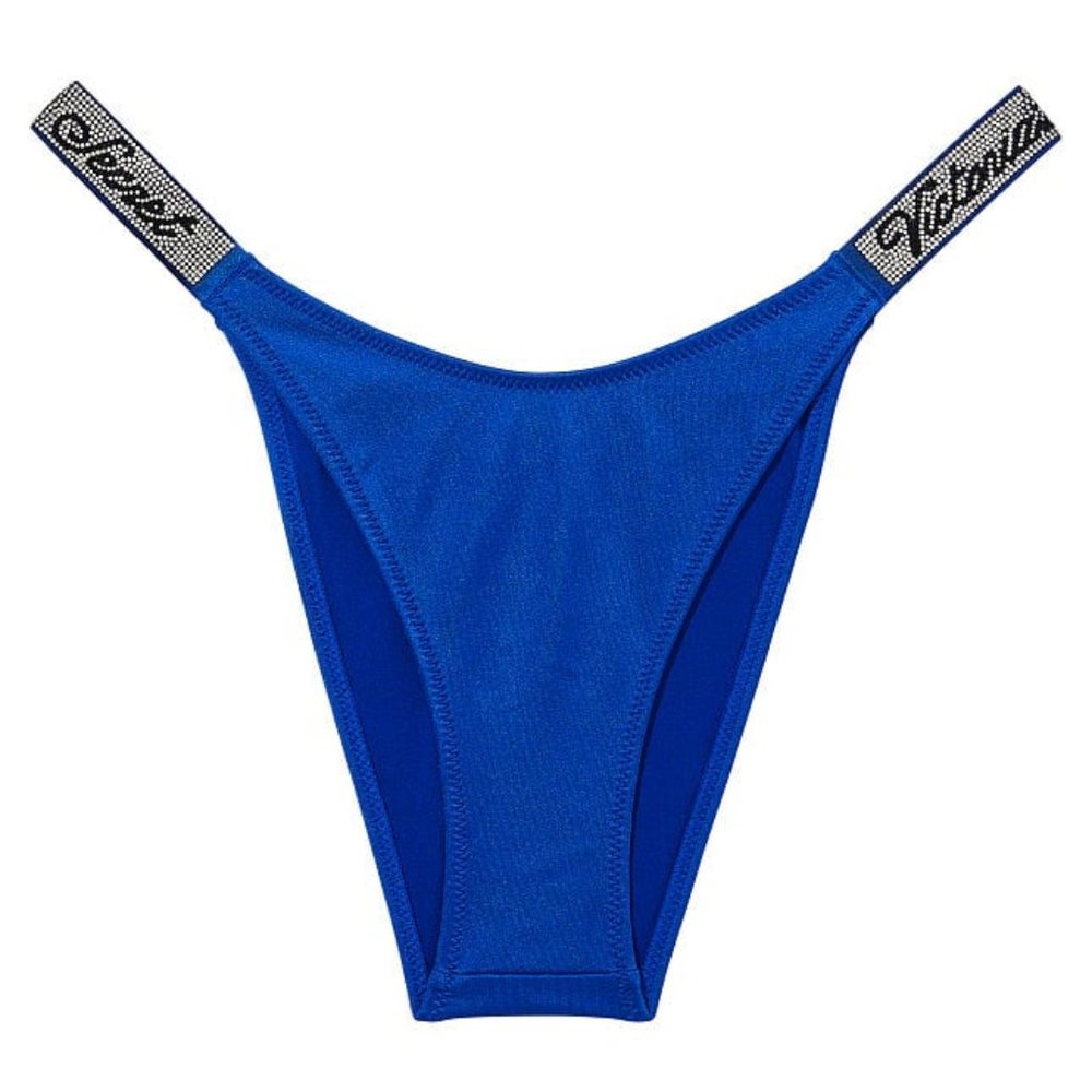 VS  Shine Strap Brazillian Swim Bottom NWT S M